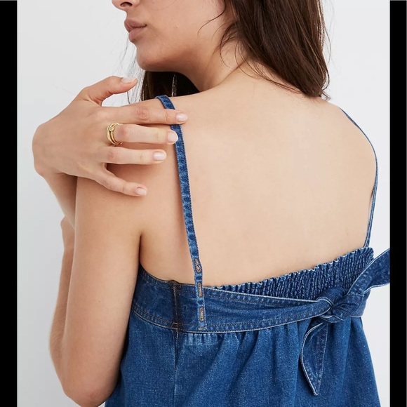 Madewell Tops - Madewell Denim Convertible Tie-Back Alberta Wash